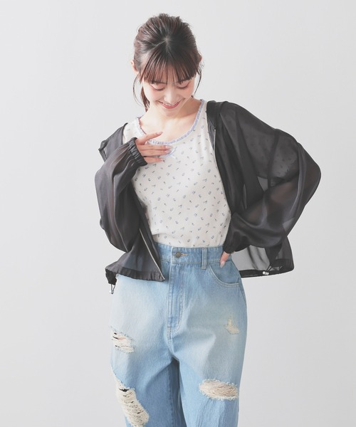 「Honeys」 「C・O・L・Z・A」ブルゾン 3L ブラック レディース_画像7