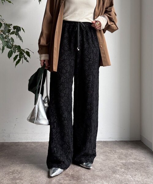 DouDou（ドゥドゥ） パンツ 「WEB限定」起毛レースイージーパンツ