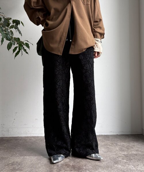 DouDou（ドゥドゥ） パンツ 「WEB限定」起毛レースイージーパンツ