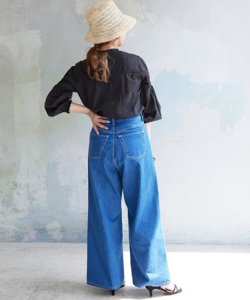 「SLOBE IENA」 長袖ブラウス FREE ブラック レディース_画像7