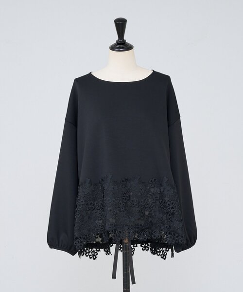 BEARDSLEY（ビアズリー） tシャツ ダンボール裾レースプルオーバー