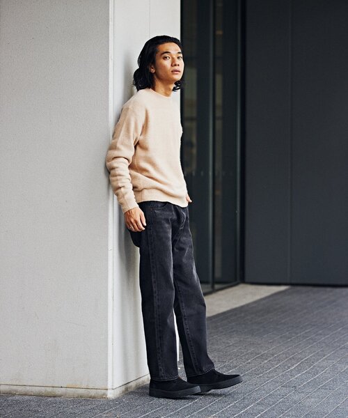 「JOURNAL STANDARD」 長袖ニット SMALL ベージュ メンズ_画像3