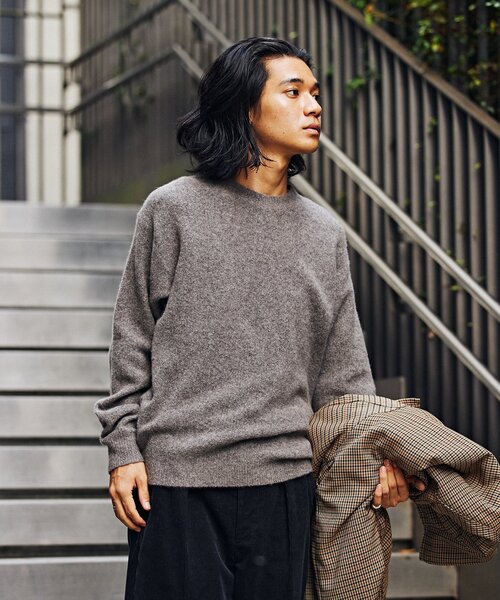 「JOURNAL STANDARD」 長袖ニット SMALL ベージュ メンズ_画像5