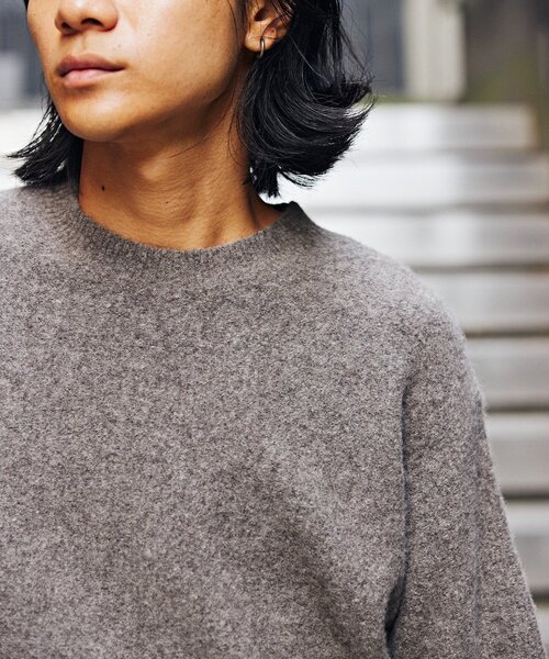 「JOURNAL STANDARD」 長袖ニット SMALL ベージュ メンズ_画像8