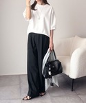 tシャツ 半袖 秋を先取り袖きらり、きちんと魅...の詳細画像5
