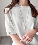 tシャツ 半袖 秋を先取り袖きらり、きちんと魅...の詳細画像3