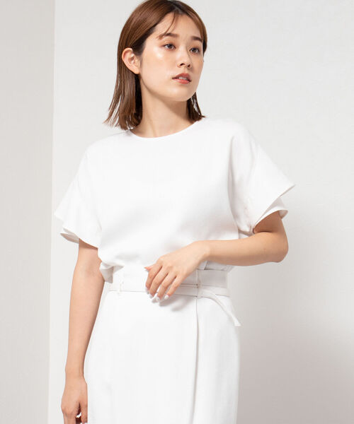 「NOLLEY'S」 半袖チュニック 34 ネイビー レディース_画像4