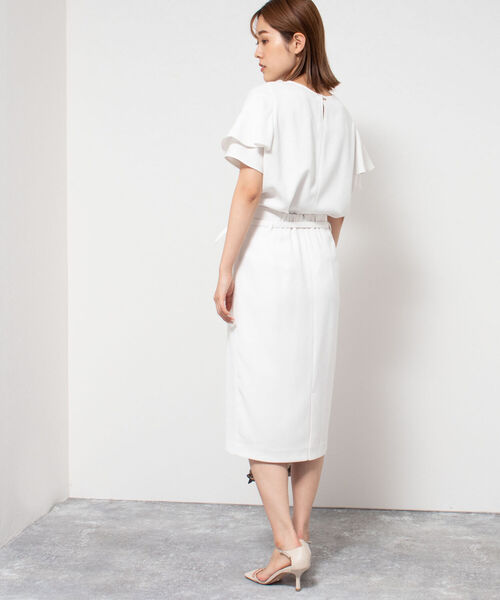 「NOLLEY'S」 半袖チュニック 34 ネイビー レディース_画像5