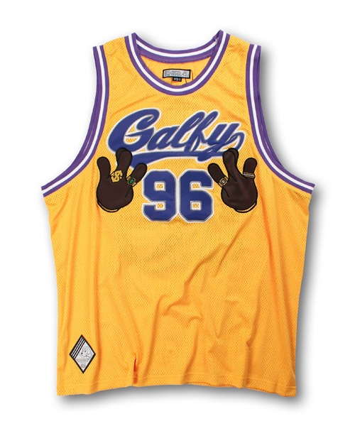 「GALFY」 ノースリーブトップス L ブラック メンズ_画像7