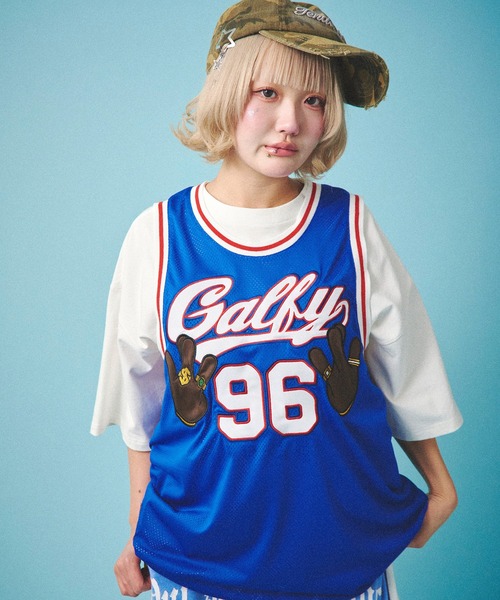 「GALFY」 ノースリーブトップス L ブラック メンズ_画像8
