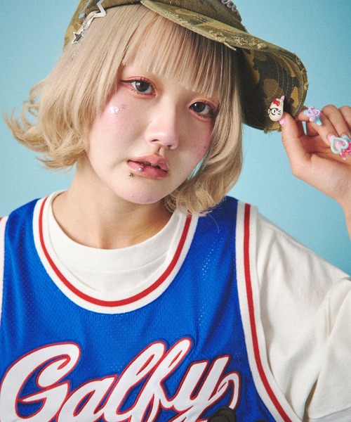 「GALFY」 ノースリーブトップス L ブラック メンズ_画像9