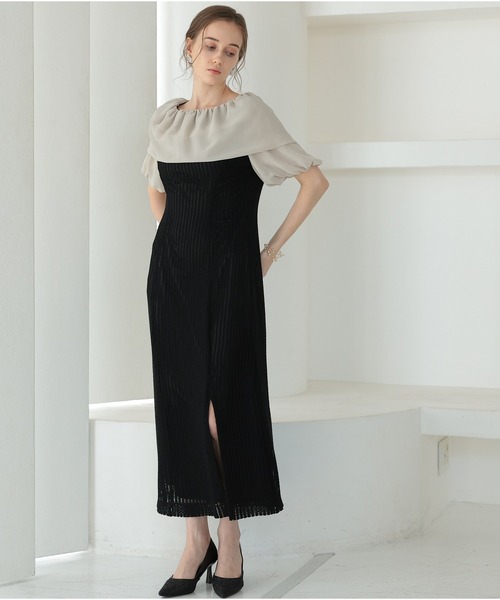 「PREFERIR」 半袖ワンピース SMALL ブラック レディース_画像6