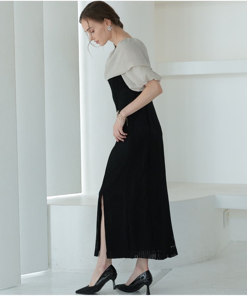 「PREFERIR」 半袖ワンピース SMALL ブラック レディース_画像8