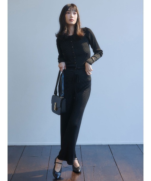 anuans（アニュアンス） パンツ リュクスビスコースニットパンツ