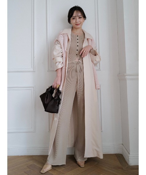 anuans（アニュアンス） パンツ リュクスビスコースニットパンツ