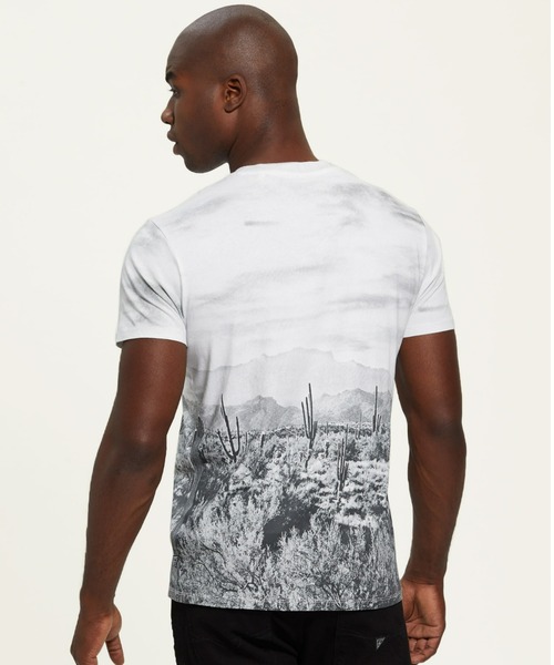 「Guess」 半袖Tシャツ LARGE ライトグレー メンズ_画像2