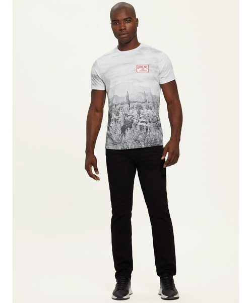 「Guess」 半袖Tシャツ LARGE ライトグレー メンズ_画像5