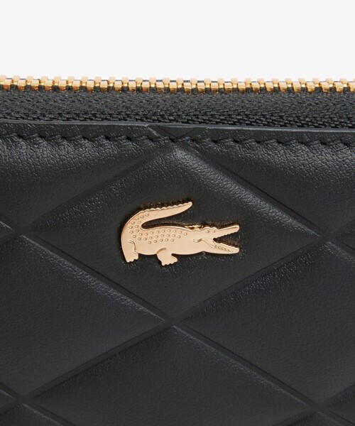 LACOSTE（ラコステ） 財布 クロコダイル キルティングレザーラウンド