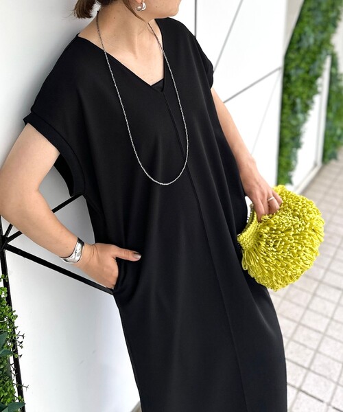 Rie Miller（リエミラー） ワンピース 半袖 ウォッシャブル袖口