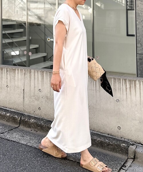 Rie Miller（リエミラー） ワンピース 半袖 ウォッシャブル袖口