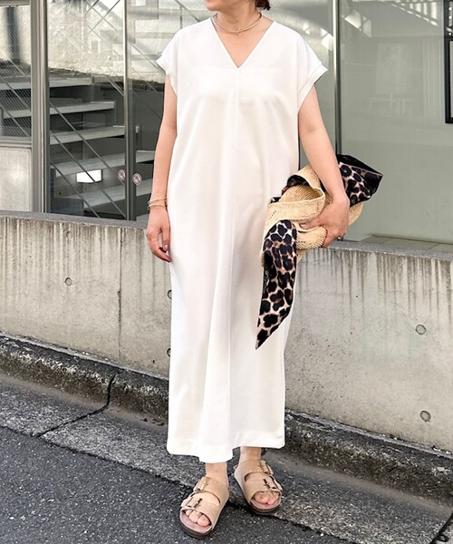 Rie Miller（リエミラー） ワンピース 半袖 ウォッシャブル袖口