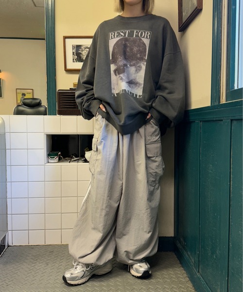 「apres jour mignon」 スウェットカットソー X-LARGE ネイビー レディース_画像6