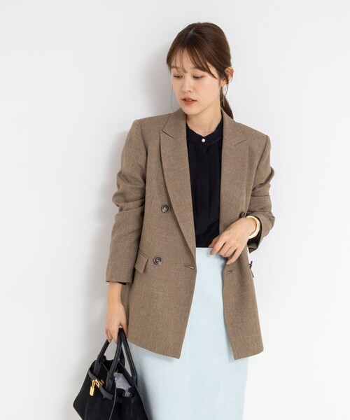「NOLLEY'S Sophi」 テーラードジャケット 34 オリーブ レディースの画像