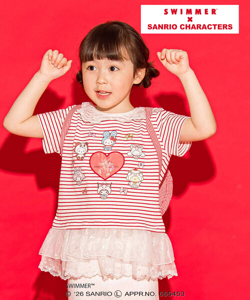 SLAP SLIP（スラップスリップ） tシャツ 「SWIMMERxサンリオ