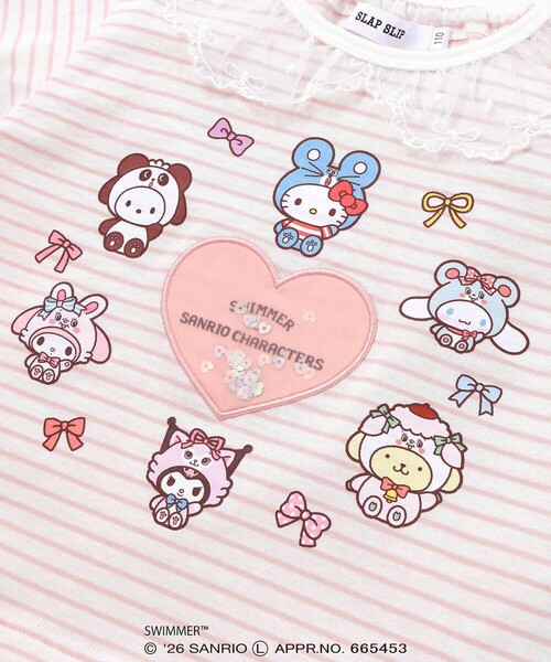 SLAP SLIP（スラップスリップ） tシャツ 「SWIMMERxサンリオ