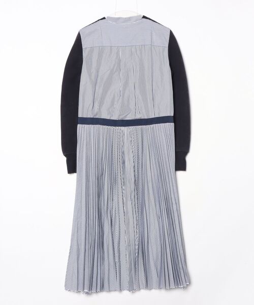 sacai（サカイ） スウェットドッキング ロングワンピース 2 ネイビー