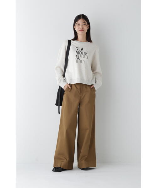 「human woman」 パンツ SMALL ベージュ レディース_画像3