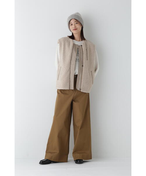 「human woman」 パンツ SMALL ベージュ レディース_画像4