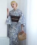 浴衣 浴衣 単品 utatane 上品グレーの...の詳細画像5