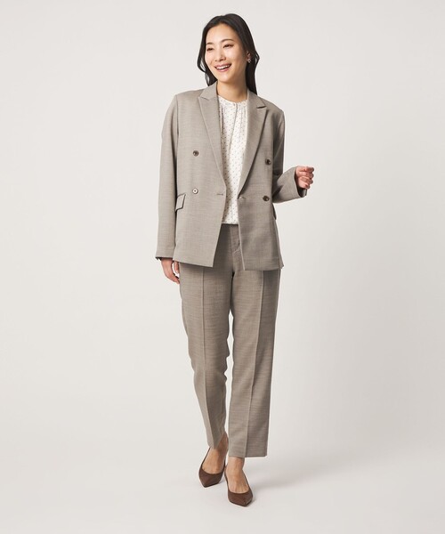 ブラウス シャツ フェイクパールボタン フレンチスリーブブラウス 「A DAY IN THE LIFE」 レディースの画像