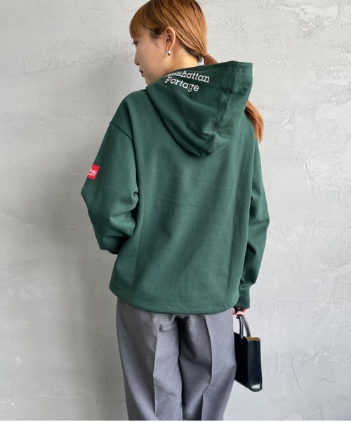 「Manhattan Portage」 プルオーバーパーカー X-LARGE ブラック レディース_画像2
