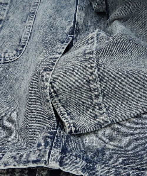 「SIDEWAY STANCE」 デニムジャケット MEDIUM ブラック メンズ_画像7
