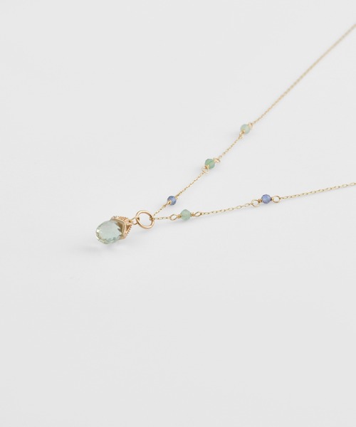 agete（アガット） ネックレス K5／K10マルチストーンネックレス