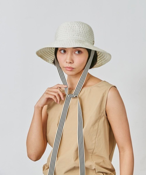 「Chapeau d' O」 ハット M/57.5cm ブラック レディース_画像4