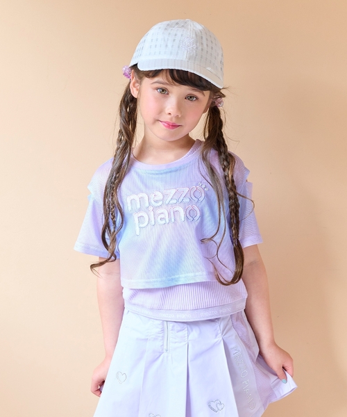 キャップ 帽子 チャーム付　シアーキャップ「接触冷感」 キッズ 子供 女の子の画像