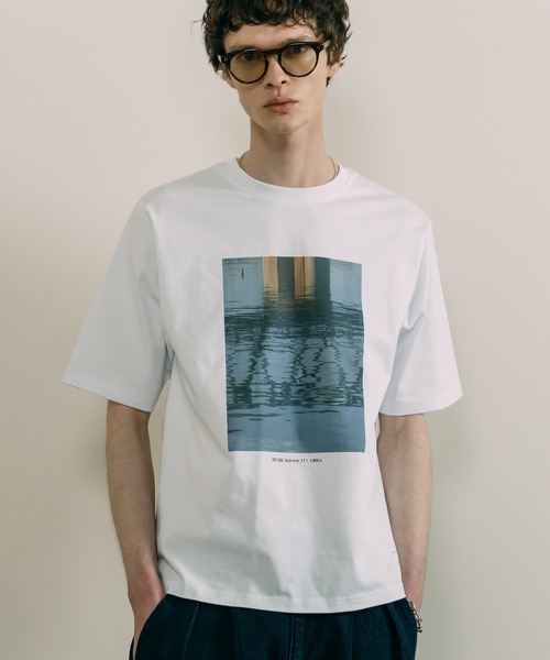 「LURAKU」 半袖Tシャツ MEDIUM ホワイト メンズ_画像4
