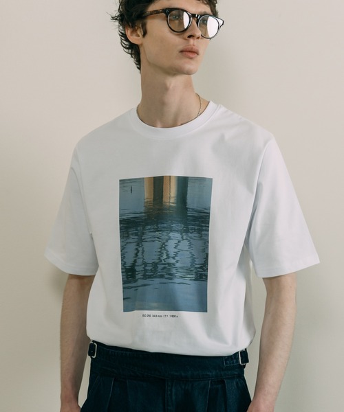 「LURAKU」 半袖Tシャツ MEDIUM ホワイト メンズ_画像6