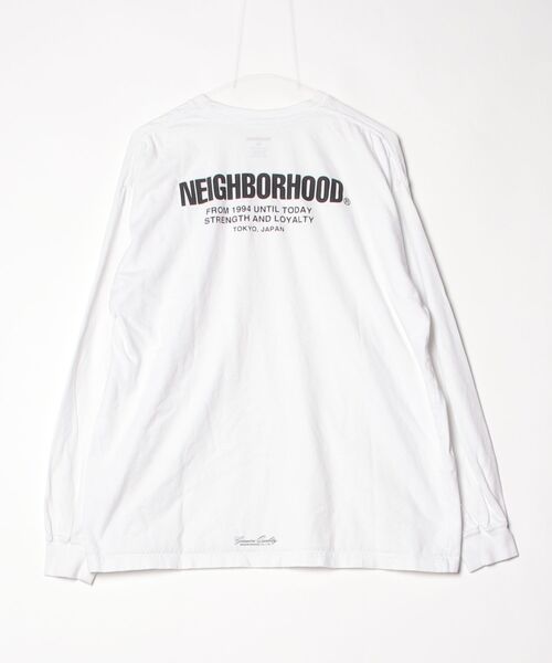 NEIGHBORHOOD 長袖カットソー ホワイト NEIGHBORHOOD（ネイバーフッド） 長袖Tシャツ X-LARGE ホワイト メンズ