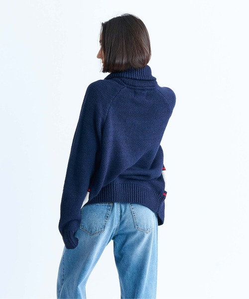 「ROXY」 ニットカーディガン LARGE グレー レディース_画像7