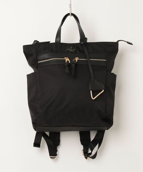 LANVIN リュック【軽量】 LANVIN en Bleu 「LANVIN Bleu」 リュック FREE ブラック レディース