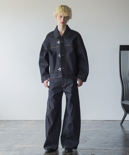 HARE（ハレ） デニムジャケット MEDIUM ブラック系その他 メンズ 