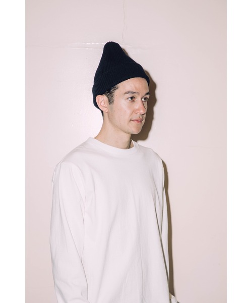 ニット帽 ホワイト/ブラック Jackman（ジャックマン） ニット帽 ニットキャップ Waffle Knit Cap