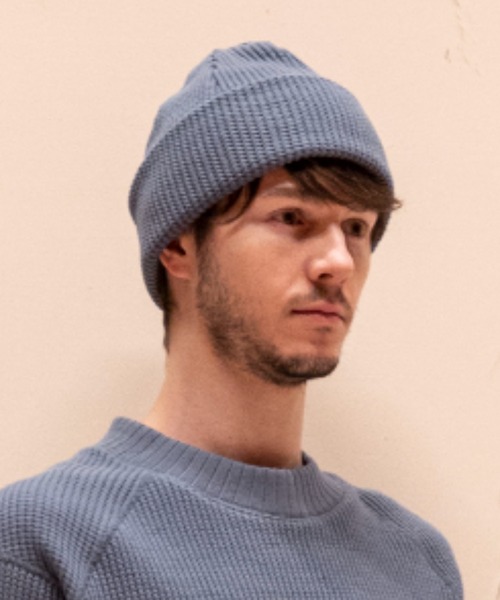 M&M ニット帽 KNIT CAP M&M CUSTOM PERFORMANCE - KNIT CAP (PURPLE) / ロゴワッペン