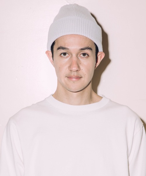 ミンク　ニット帽 Jackman ニット帽 ニットキャップ Waffle Knit Cap メンズ