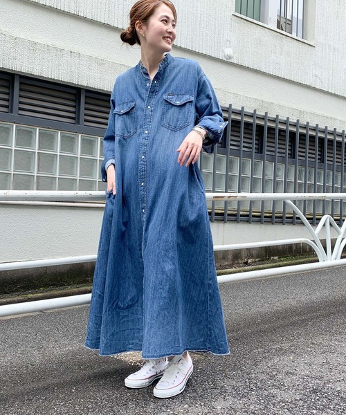 ワンピース Lee Ciaopanic Typy バンドカラーデニムワンピース Zozotown Paypayモール店 通販 Paypayモール