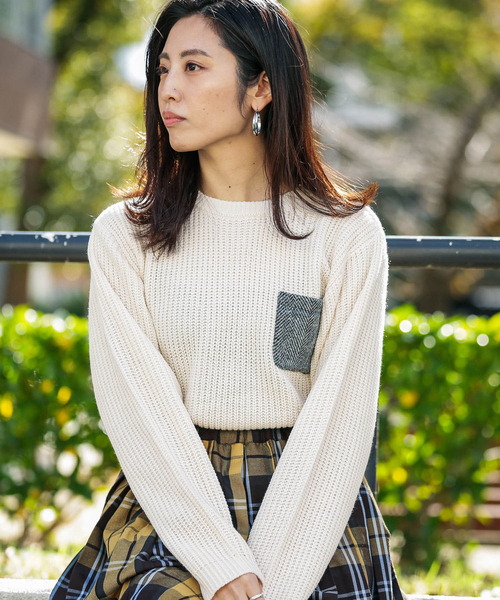 好評大特価 ニット ハリスツイードポケット付き畦編みプルオーバー ZOZOTOWN PayPayモール店 - 通販 - PayPayモール 格安超歓迎